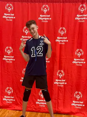 Noah at the Special Olympics